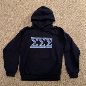 Sigma Sigma Sigma dark blue hoodie